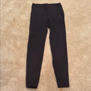Black Old Navy Geometric Pattern Ankle Length Leggings - Size M